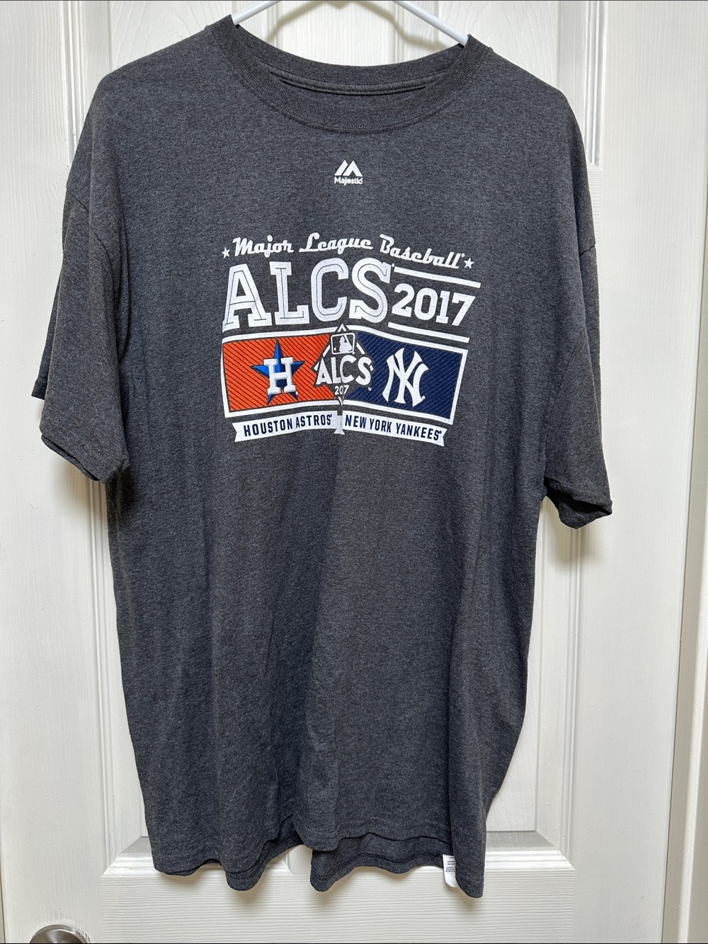 Majestic Charcoal ALCS 2017 Houston Astros vs New York Yankees Tee